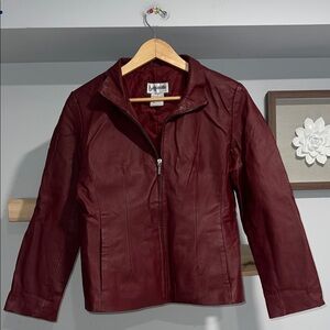 Bagatelle‎ vintage genuine leather burgundy jacket